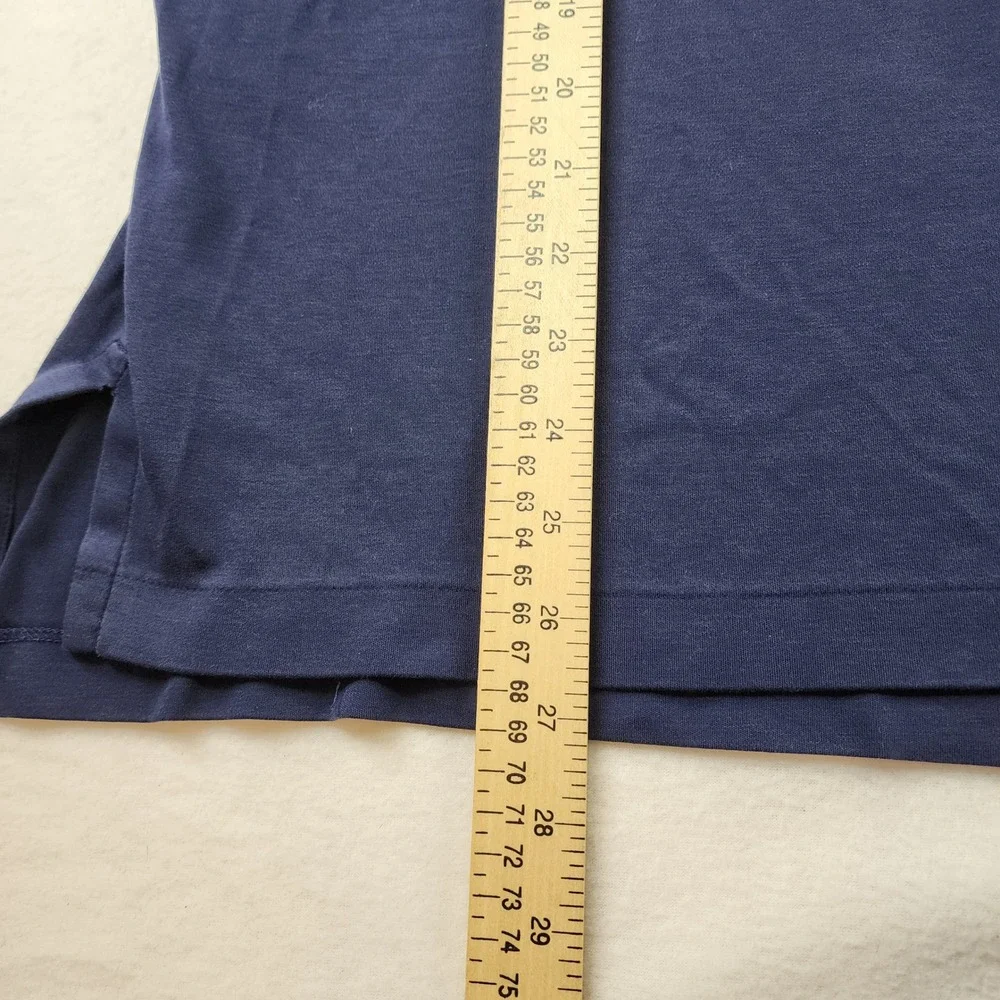 Polo Ralph Lauren Polo Mens Large Navy Blue Pima Soft Touch Short Sleeve Logo
